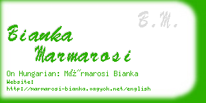 bianka marmarosi business card